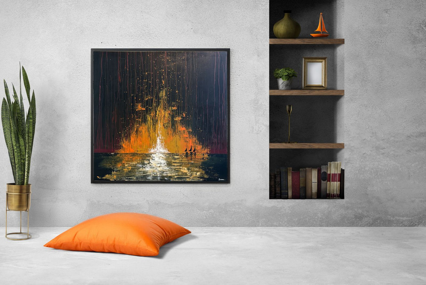 La mer en feu